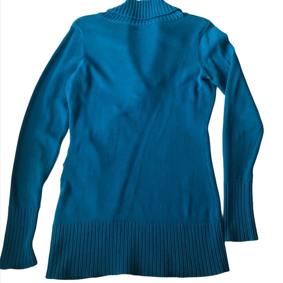 Guess Turquoise Long Sleeve Sweater Size M - Picture 2 of 13